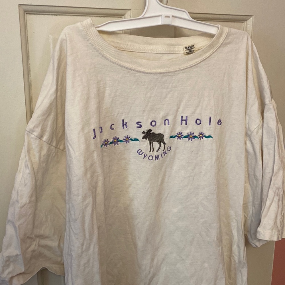 White Jackson Hole, Wyoming Tee